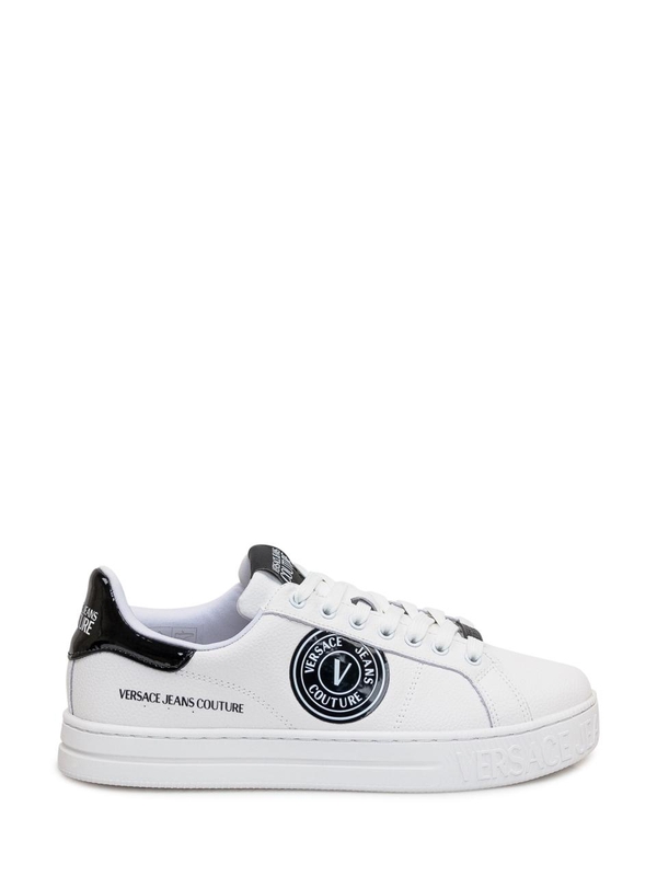 베르사체 진스 꾸뛰르 FW24 VERSACE JEANS COUTURE Sneakers 77YA3SK1ZP332 L02 WHITE/BLACK