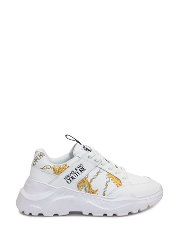 베르사체 진스 꾸뛰르 FW24 VERSACE JEANS COUTURE Sneakers 77YA3SC2ZP324 G03 WHITE/GOLD