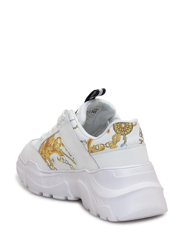 베르사체 진스 꾸뛰르 FW24 VERSACE JEANS COUTURE Sneakers 77YA3SC2ZP324 G03 WHITE/GOLD