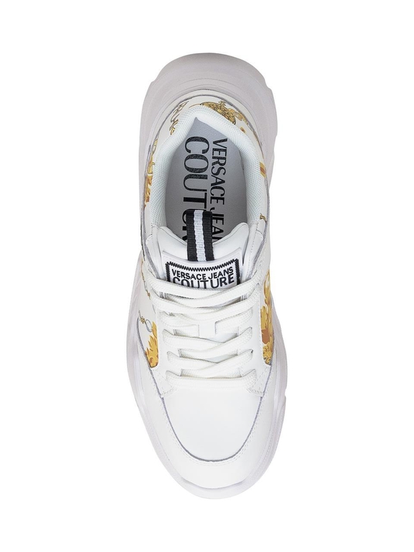 베르사체 진스 꾸뛰르 FW24 VERSACE JEANS COUTURE Sneakers 77YA3SC2ZP324 G03 WHITE/GOLD