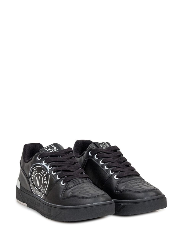 베르사체 진스 꾸뛰르 FW24 VERSACE JEANS COUTURE Sneakers 77YA3SJ1ZP356 899 BLACK