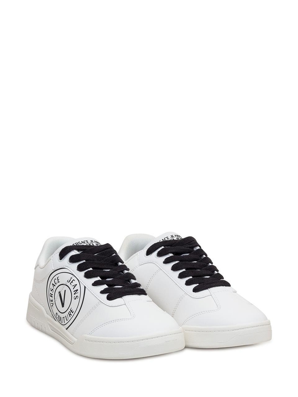 베르사체 진스 꾸뛰르 FW24 VERSACE JEANS COUTURE Sneakers 77YA3SD1ZP347 L02 WHITE/BLACK