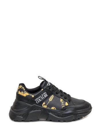 베르사체 진스 꾸뛰르 FW24 VERSACE JEANS COUTURE Sneakers 77YA3SC2ZP324 G89 BLACK/GOLD