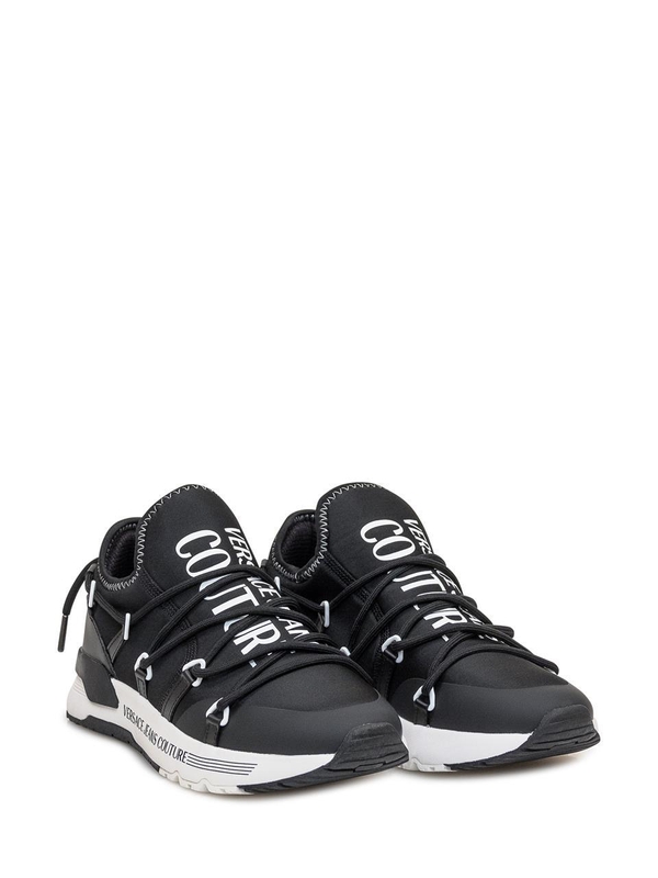 베르사체 진스 꾸뛰르 FW24 VERSACE JEANS COUTURE Sneakers 77YA3SA6ZS915 L01 BLACK/WHITE