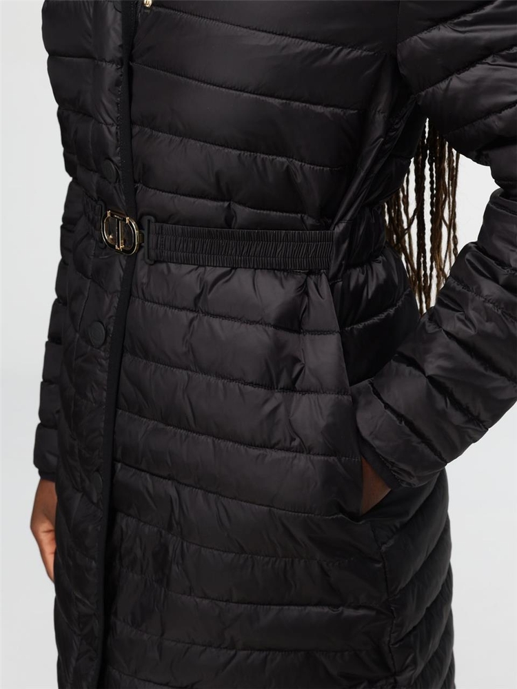 트윈셋 FW24 Twinset quilted nylon down jacket 242TP2421 00006 Black