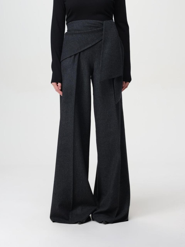 막스마라 FW24 Max Mara virgin wool trousers 2421136363600 001 Gray