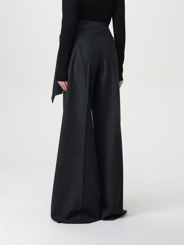 막스마라 FW24 Max Mara virgin wool trousers 2421136363600 001 Gray