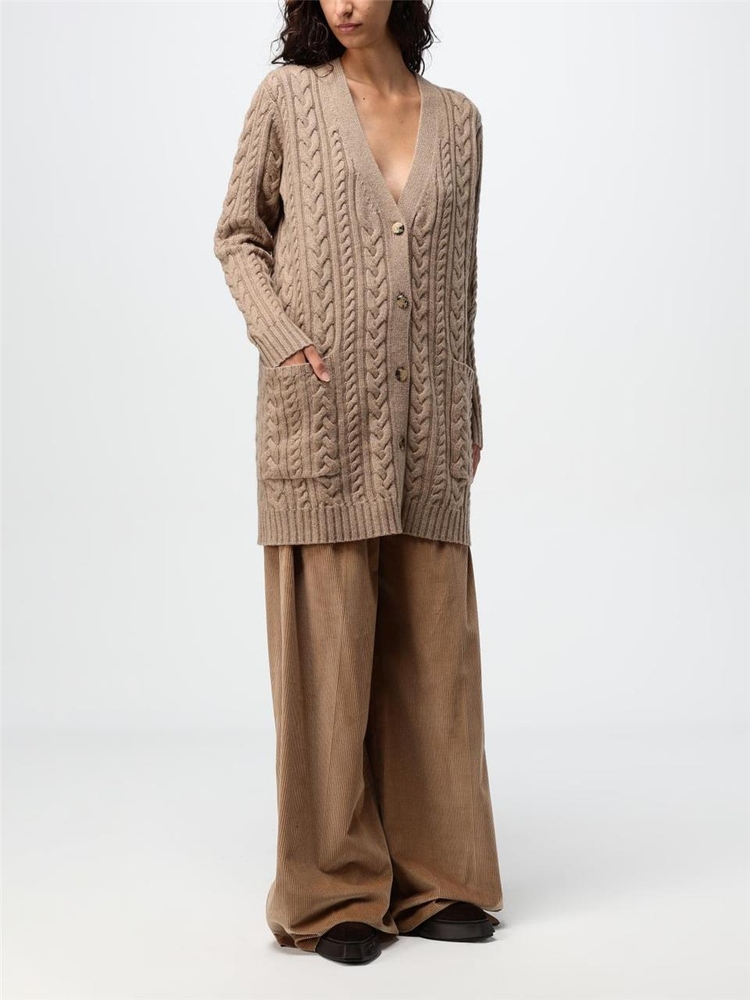 막스마라 FW24 Cardigan a v Max Mara 2421346042600 007 Hazelnut