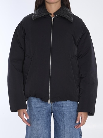 보테가베네타 FW24 Techn nylon puffer jacket 809558_VF4K0_1000 BLACK