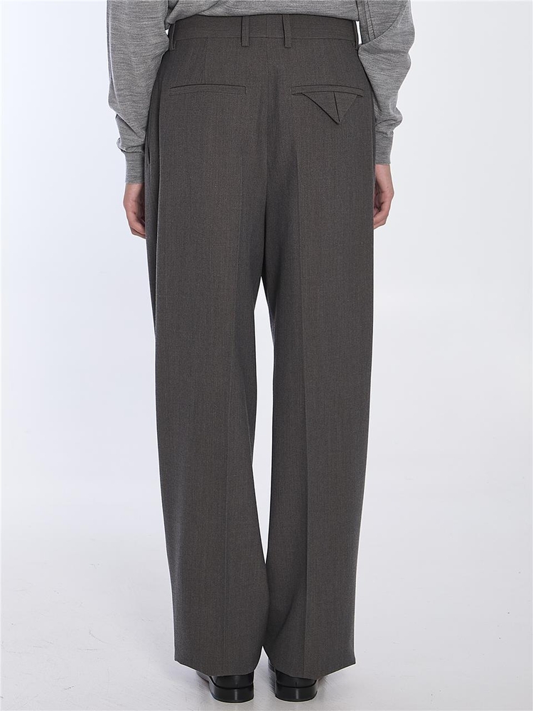 보테가베네타 FW24 Light wool trousers 805025_V4M30_1962 GREY