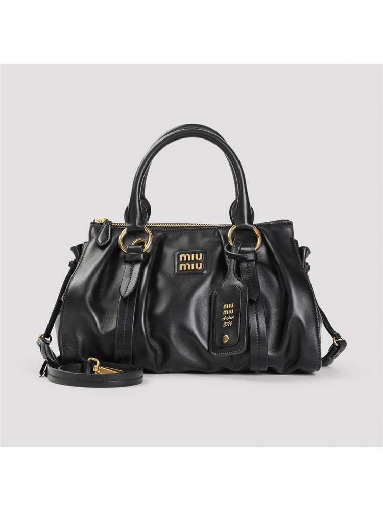 미우미우 FW24 Miu Miu Handbag 5BB166VOOO.2CSW Black