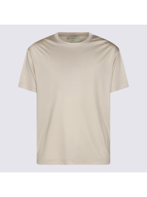 르메르 FW24 LEMAIRE T-shirts and Polos TO1295LJ1026WH048 LIGHT CREAM