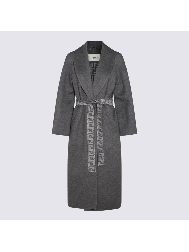 펜디 FW24 Fendi Coats Grey FF6039A5HDF1IHH Grey