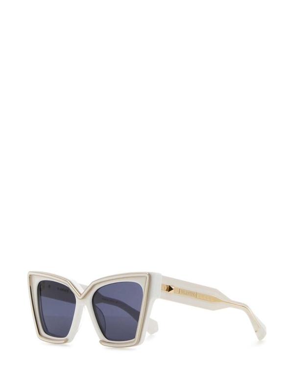 발렌티노 가라바니 SS24 VALENTINO GARAVANI SUNGLASSES VLS126C54 WHTGLD White