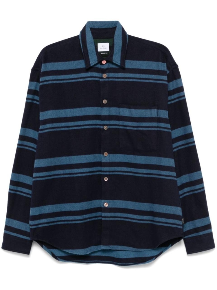 폴 스미스 FW24 Paul Smith Shirts Blue M2R119ZN2220149 Blue