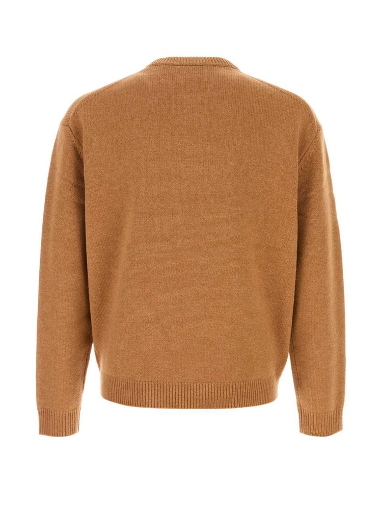 메종키츠네 FW24 MAISON KITSUNE KNITWEAR NM00808KM0329 P270 Camel