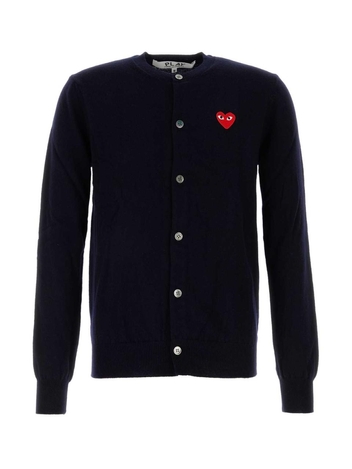 꼼데가르송 FW24 COMME DES GARCONS PLAY KNITWEAR AXN007051 NAVY Blue