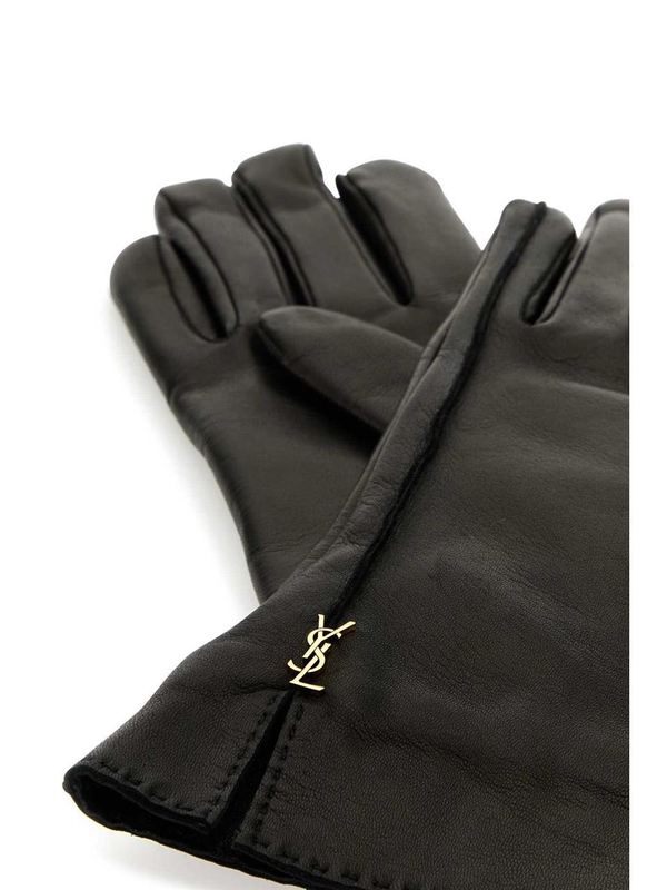 생로랑 FW24 SAINT LAURENT GLOVES 8026483YQ52 1000 Black