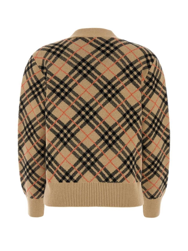 버버리 FW24 BURBERRY KNITWEAR 8098673 B9368 Checked