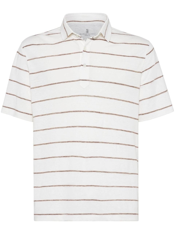 브루넬로쿠치넬리 FW24 Brunello Cucinelli T-shirts and Polos MW8343936PC2111 PANAMA/SIGARO