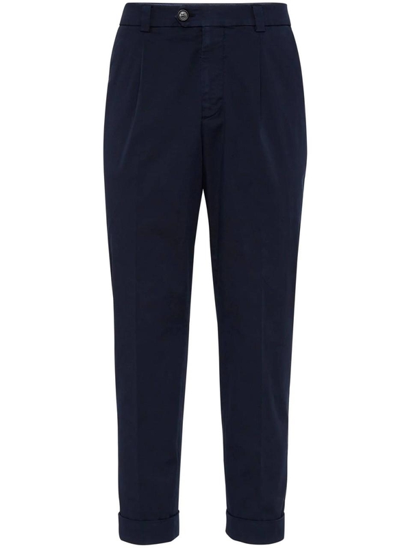 브루넬로쿠치넬리 FW24 Brunello Cucinelli Trousers Blue M289LE1450C2517 Blue