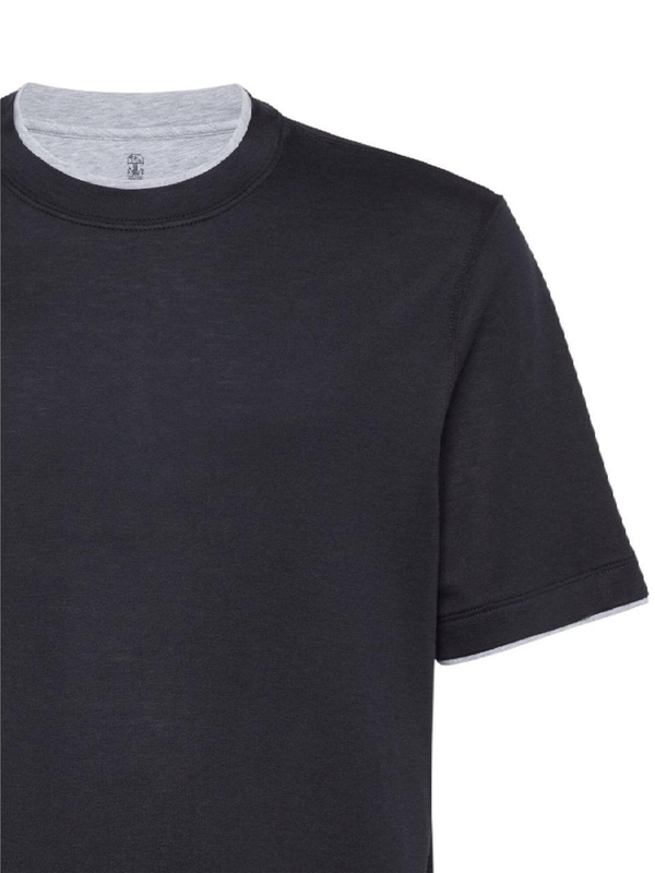 브루넬로쿠치넬리 FW24 Brunello Cucinelli T-shirts and Polos Black MH8367427CGB88 Black