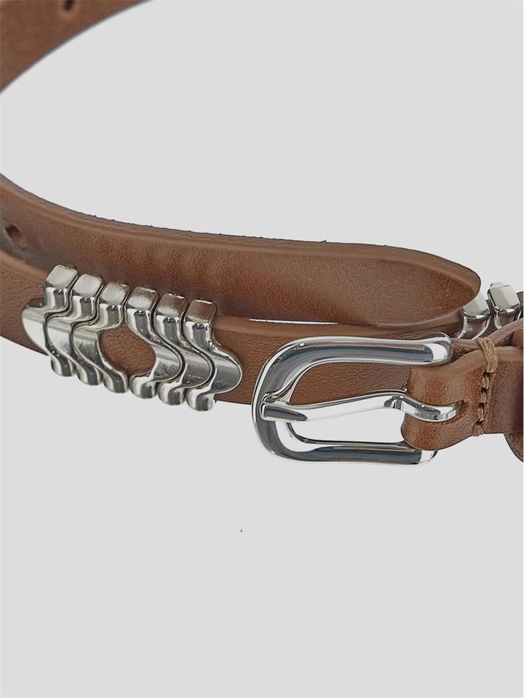 이자벨마랑 FW24 Isabel Marant Belt CE230BFAA1A01ACOSI Cognacsilver