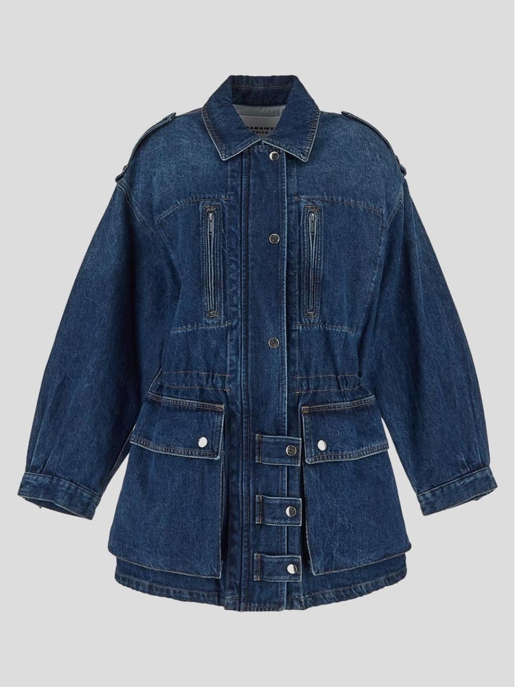 이자벨마랑 에뚜왈 FW24 Marant Etoile jacket VE0358FAB3H02E30BU Blue