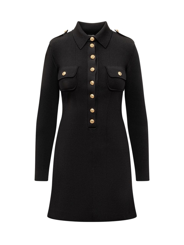 톰 포드 FW24 TOM FORD Dresses ACK556YAX766 LB999 BLACK