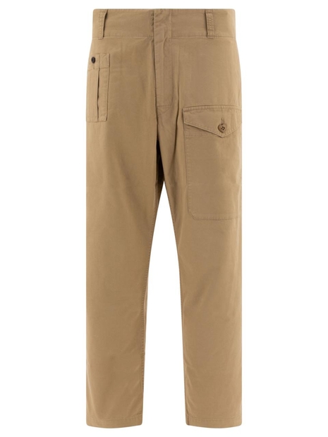 휴먼 메이드 FW24 Straight-leg cargo trousers HM28PT014BEIGE Beige