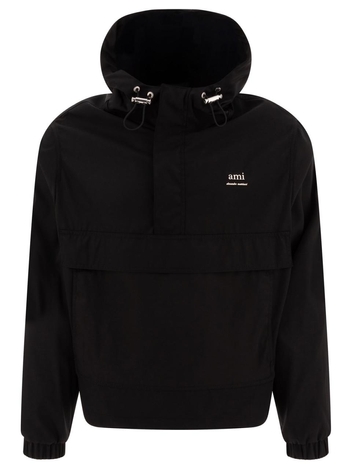 아미 FW24 Ami Alexandre Mattiussi windbreaker UJK101.PA0007001 Black  