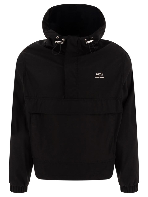 아미 FW24 Ami Alexandre Mattiussi windbreaker UJK101.PA0007001 Black  