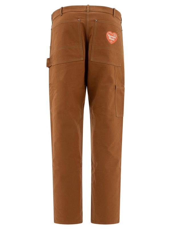 휴먼 메이드 FW24 Duck Work trousers HM28PT009BROWN Brown