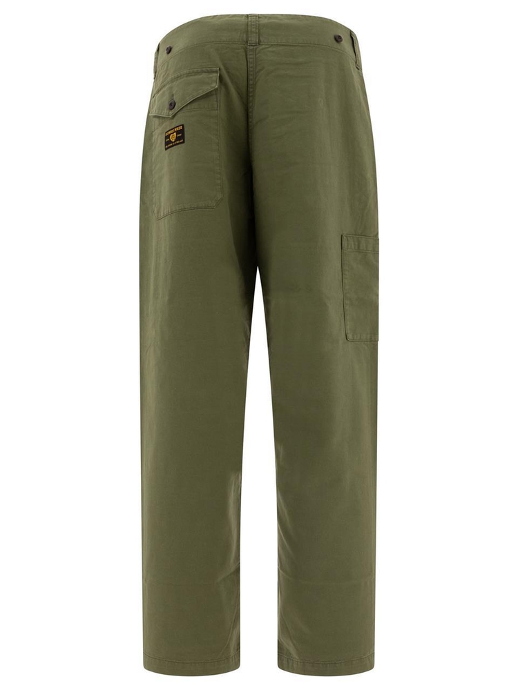 휴먼 메이드 FW24 Straight-leg cargo trousers HM28PT014OLIVE DRAB Green