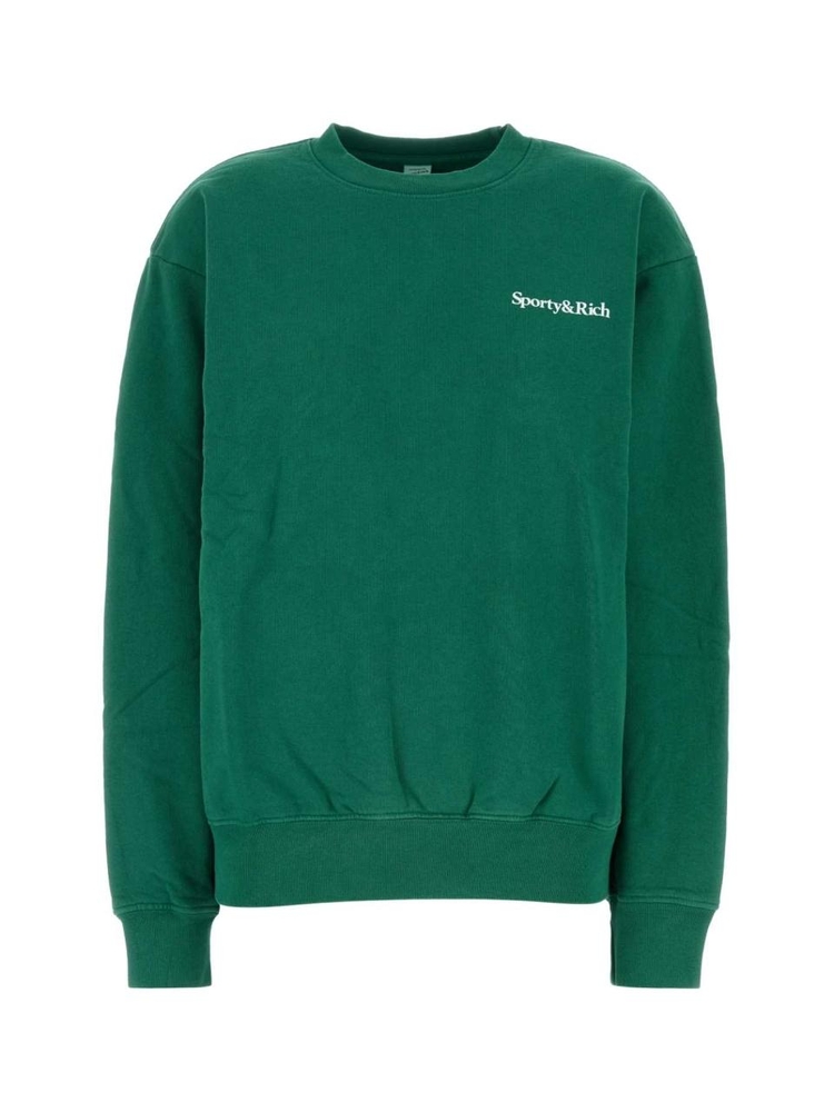 스포티앤리치 FW24 SPORTY RICH SWEATSHIRTS ST071516300GR03 ALPINEWHITE Green