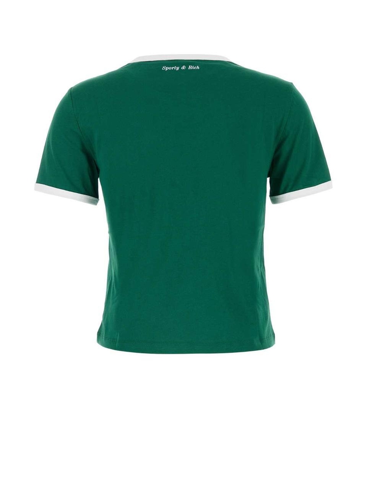 스포티앤리치 FW24 SPORTY RICH T-SHIRT TO073516010GR03 ALPINEWHITE Green