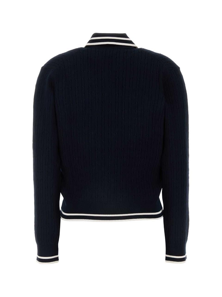 스포티앤리치 FW24 SPORTY RICH POLO TO037516302BL32 NAVYCREAM Blue