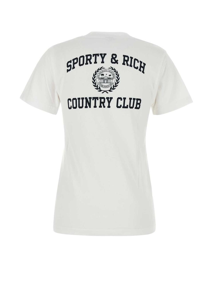 스포티앤리치 FW24 SPORTY RICH T-SHIRT TO043516218WH01 WHITENAVY White