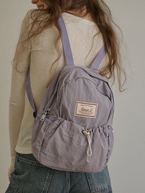 미니 스트링 백팩 라이트퍼플 Mini string backpack Light purple