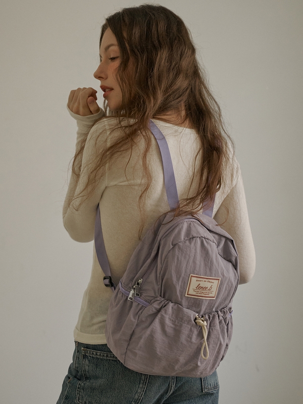 미니 스트링 백팩 라이트퍼플 Mini string backpack Light purple