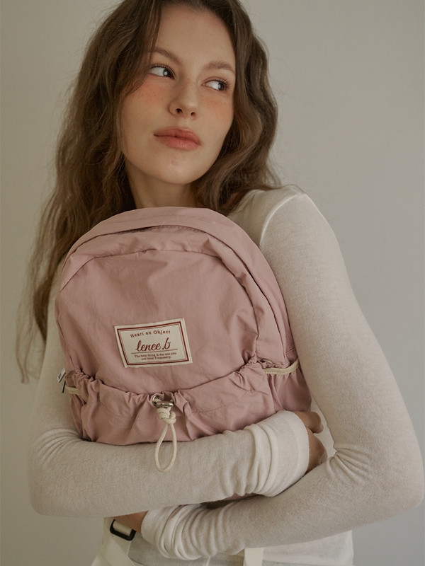 미니 스트링 백팩 베이비핑크 Mini string backpack Baby pink