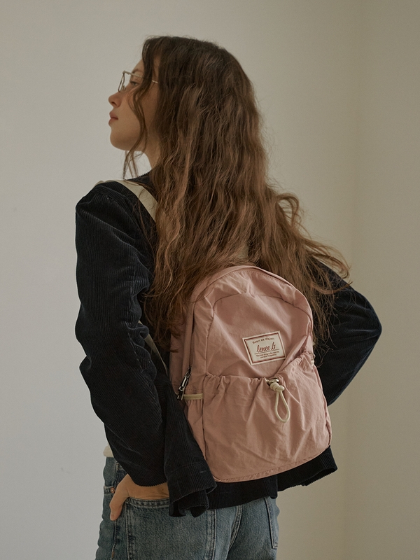 미니 스트링 백팩 베이비핑크 Mini string backpack Baby pink