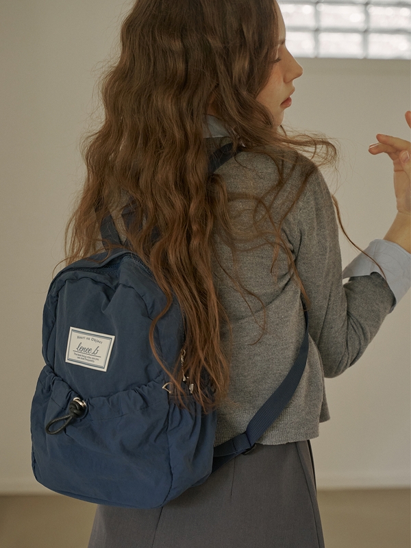 미니 스트링 백팩 네이비 Mini string backpack Navy