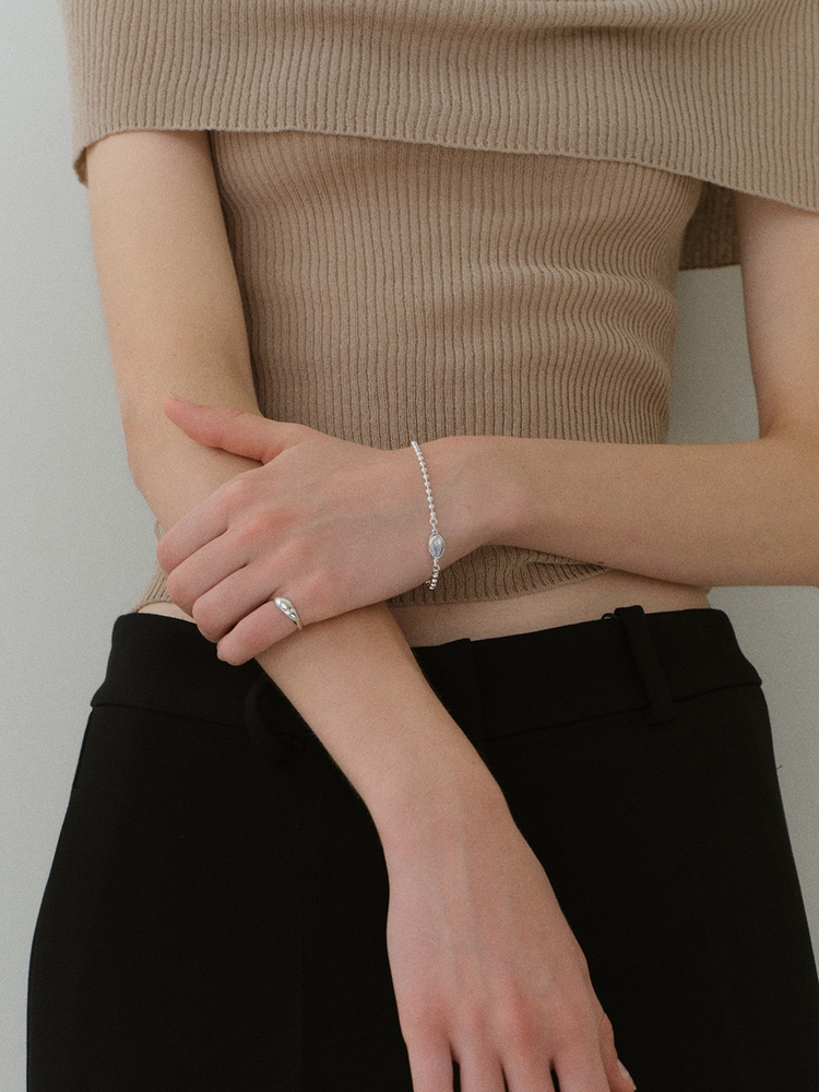 [Silver925] Clip Ball Bracelet