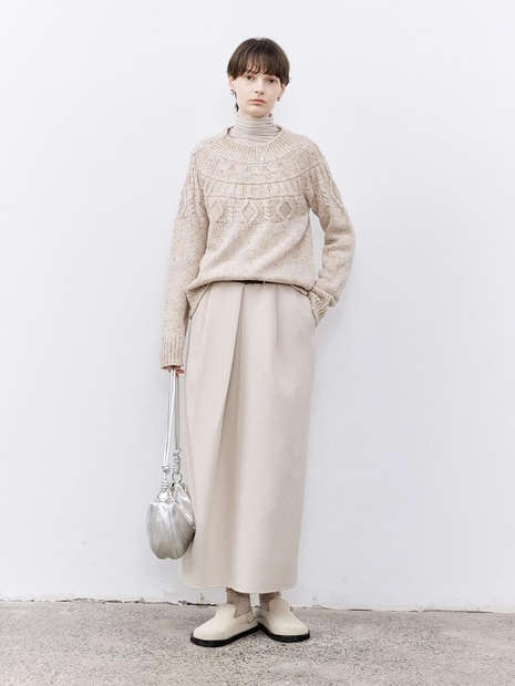 11/27예약배송_TG_Back slit woolen skirt_2color