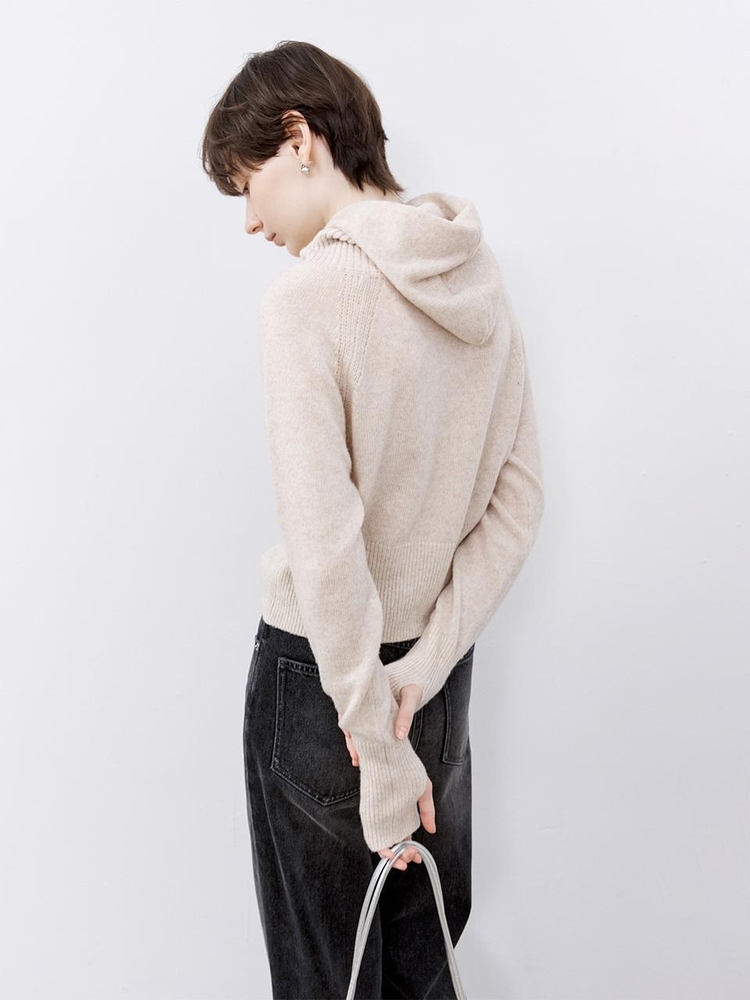 11/27예약배송_TG_Raglan sleeve hooded knit top_2color