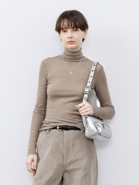 TG_Turtleneck wool knit top_3color