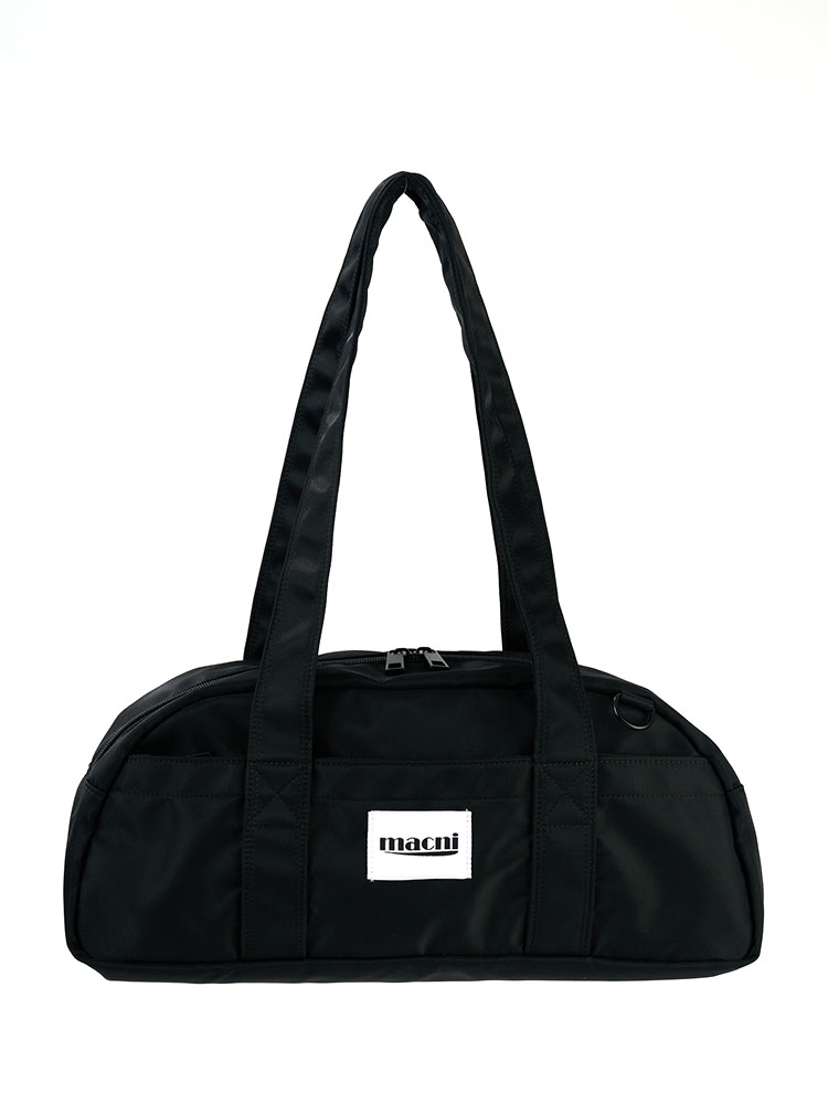 DUFFLE SHOULDER BAG_BLACK