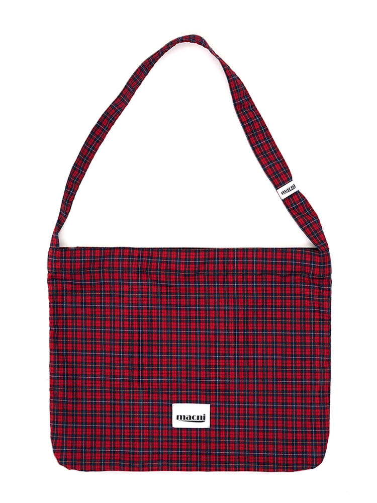 CHECKER ECO CROSS BAG_RED CHECK