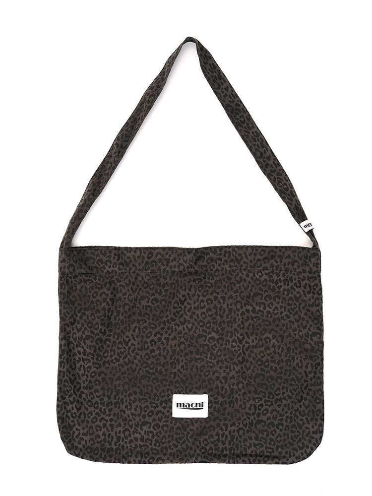 LEOPARD SUEDE ECO CROSS BAG_CHARCOAL